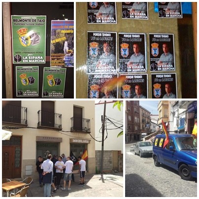 Campañas y mesas informativas de La España en Marcha en varias localidades de Madrid y Toledo