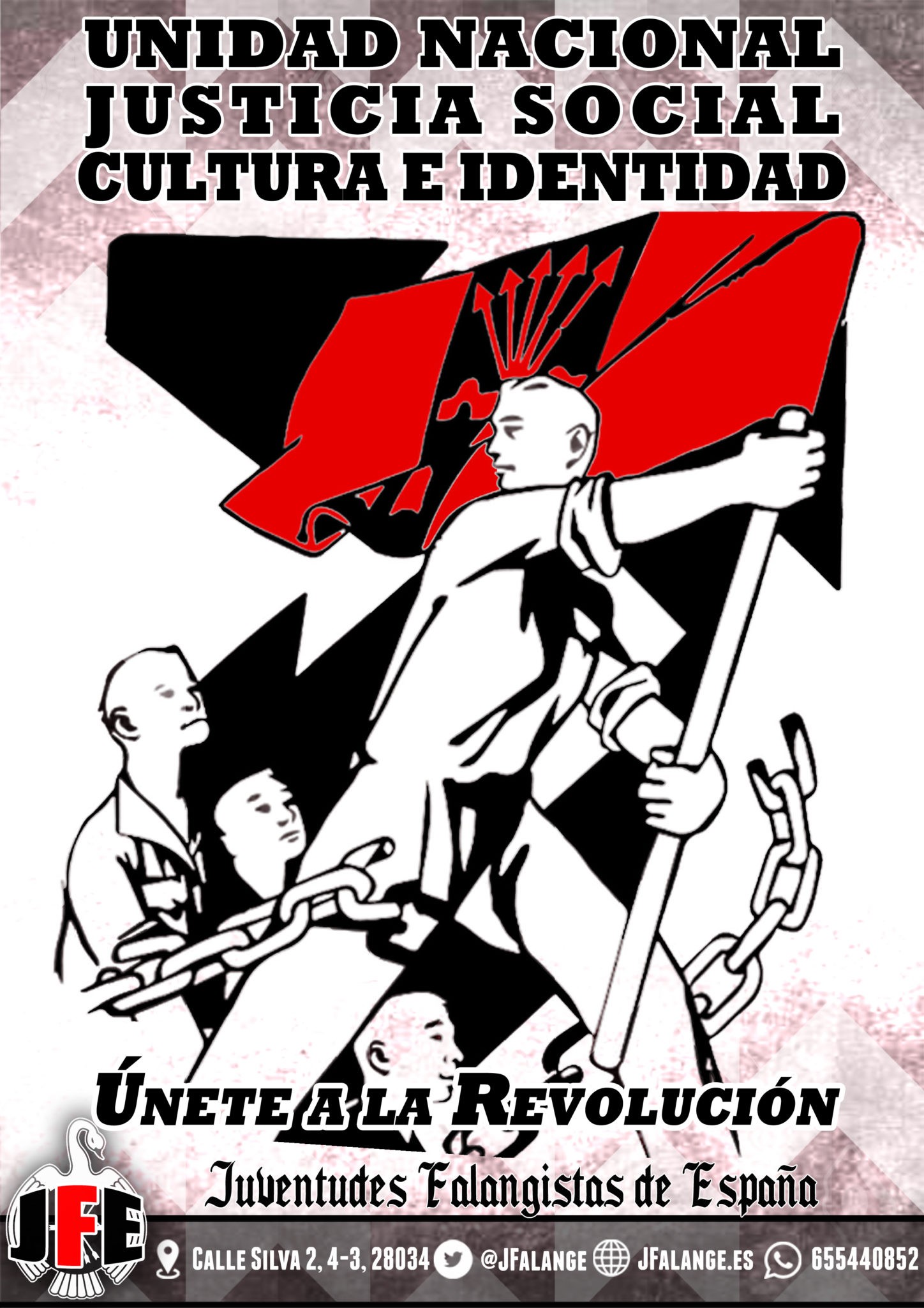 Afíliate a las Juventudes Falangistas de España. ¡Únete a la Revolución!