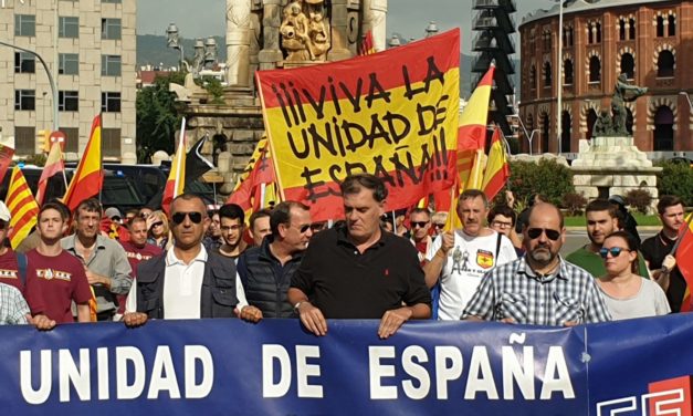 La Falange celebra el 12 de Octubre en Montjuic
