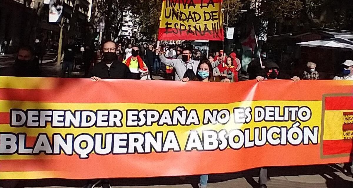 En el día de la Hispanidad, La Falange de Cataluña por la defensa de España