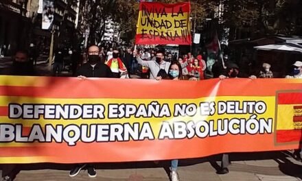En el día de la Hispanidad, La Falange de Cataluña por la defensa de España