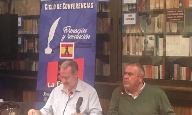 EN DIRECTO. Conferencia «VEINTE AÑOS DESPUÉS. Notas sobre la acción cultural falangista». Por Miguel Ángel Vázquez.