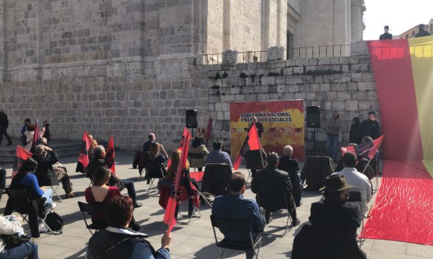 LA FALANGE y FE de las JONS en Valladolid defienden la soberanía nacional y los derechos de sociales