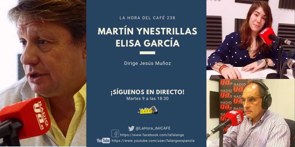 La Hora del CAFE 238 en directo por Youtube, Facebook y Twitter con Martín Ynestrillas y Elisa García