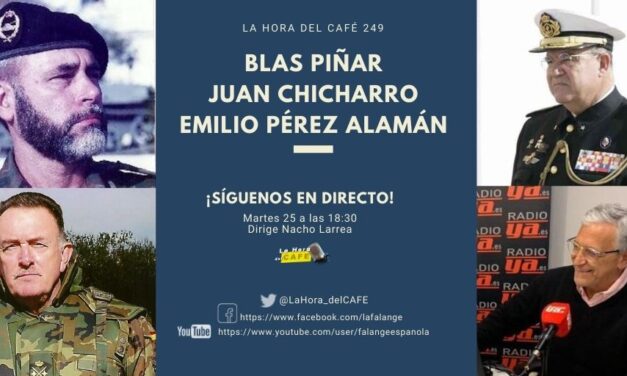 La Hora del CAFE 249 en directo por Youtube, Facebook y Twitter con Blas Piñar, Emilio Pérez Alamán y Juan Chicharro Ortega
