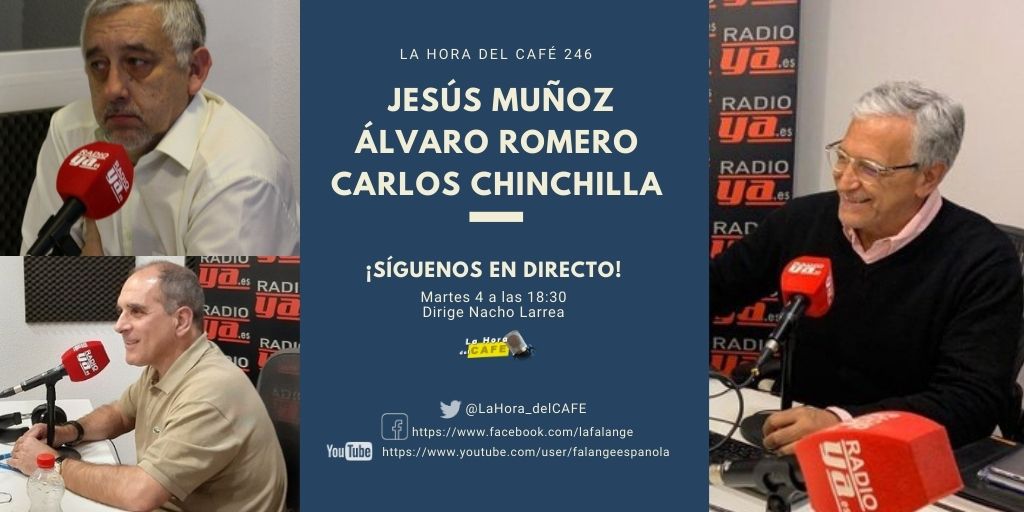 La Hora del CAFE 246 en directo por Youtube, Facebook y Twitter con Jesús Muñoz y Álvaro Romero