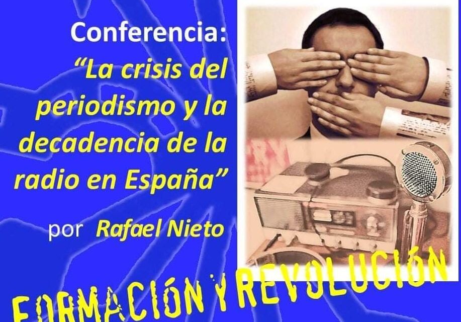 Nuevo Viernes Cultural de La Falange. Conferencia «La crisis del periodismo y la decadencia de la radio en España» por Rafael Nieto