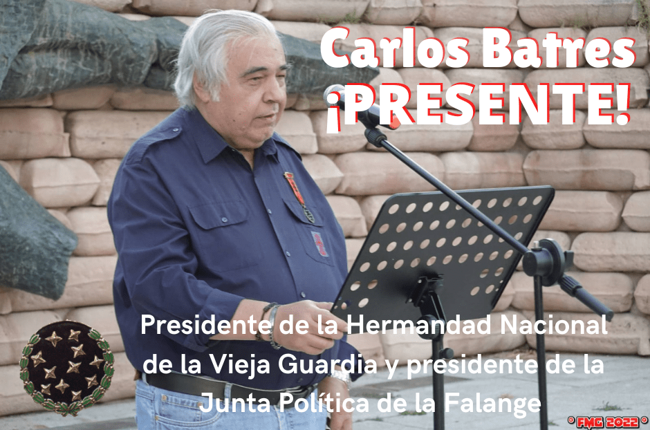 Carlos Batres, Presidente de la Hermandad Nacional de la Vieja Guardia, ha fallecido