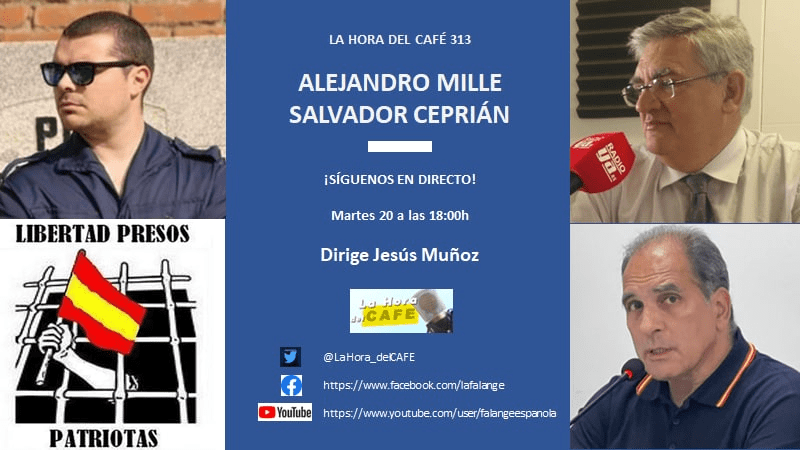 La Hora del CAFE 313 en directo por Youtube, Facebook y Twitter con Salvador Ceprián y Alejandro Mille
