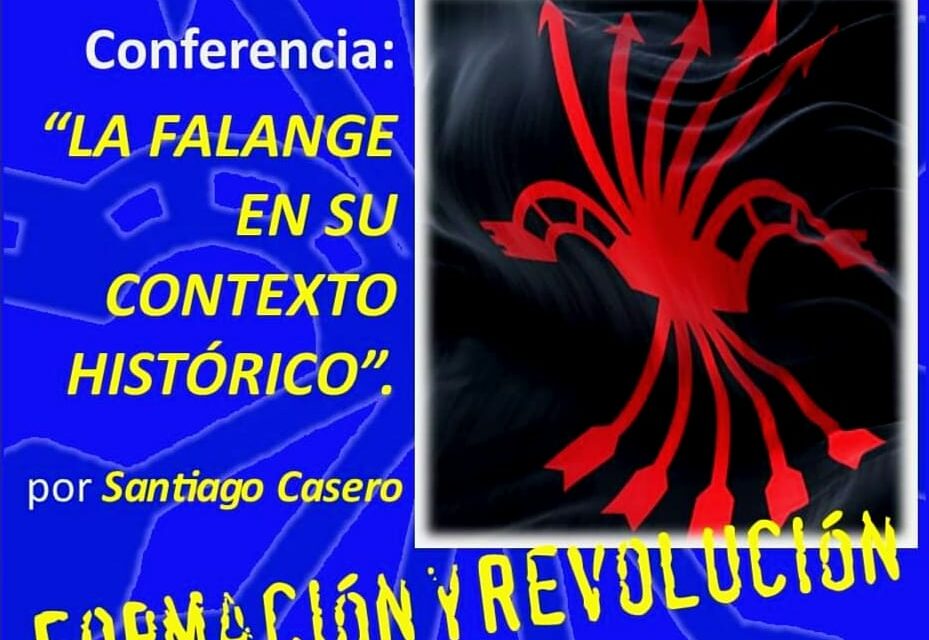 Regresan los Viernes culturales: «La Falange en su contexto histórico» por Santiago Casero