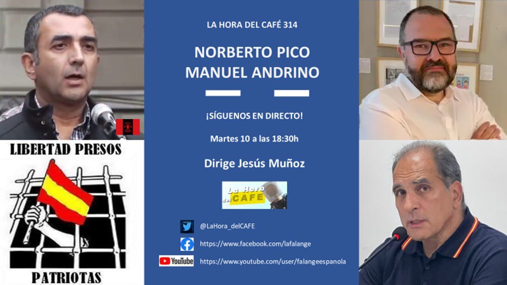 La Hora del CAFE 314 en directo por Youtube, Facebook y Twitter con Norberto Pico y Manuel Andrino