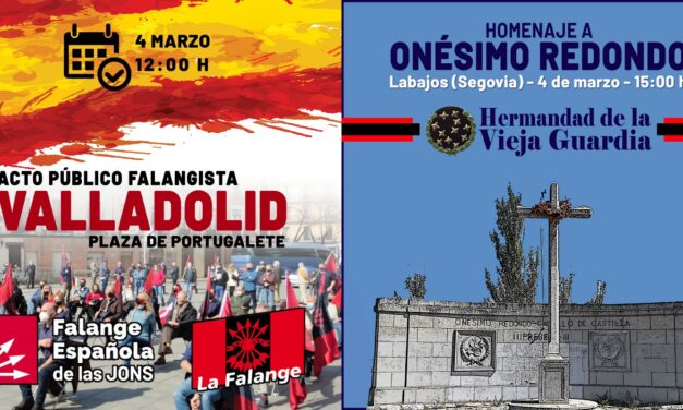 Este sábado 4-M doble jornada política: Valladolid y Segovia