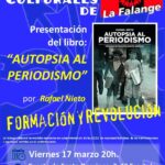 Nuevo viernes cultural: «Autopsia al periodismo» por Rafael Nieto