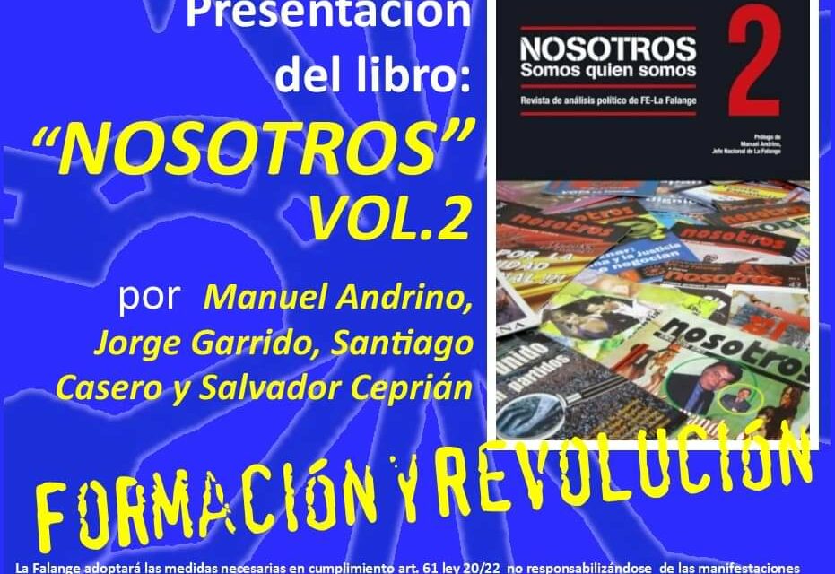 Nuevo viernes cultural: presentación de «Nosotros» volumen 2