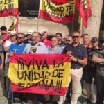 Falangistas en Barcelona por España: ni amnistía, ni referéndum, ni constitución