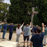 Homenaje a los Caídos del Cuartel de la Montaña en el Cementerio de La Almudena